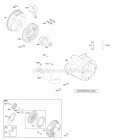 Blower HousingShrouds Flywheel Rewind Starter Diagram and Parts List for 205337-0317-H1  Briggs and Stratton Engine